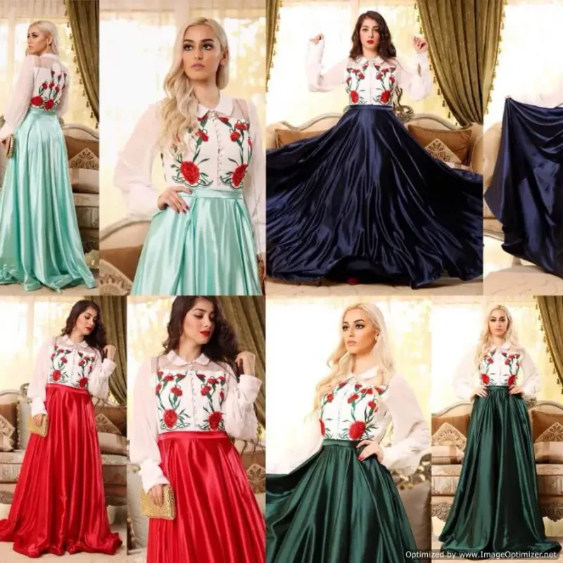 Picture of Radhe Designer Multicolor Georgette Kaftan Dress for Women - F3082
