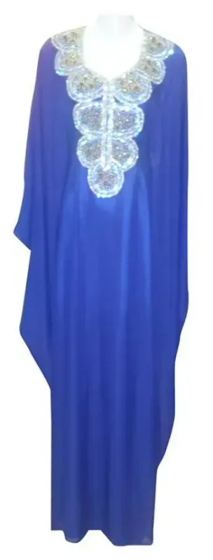 Picture of Radhe Designer White Georgette Kaftan Dress for Women - F9919