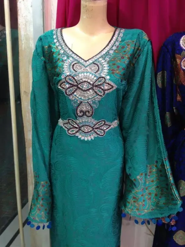 Picture of Radhe Designer Black Georgette Kaftan Dress for Women - F9933