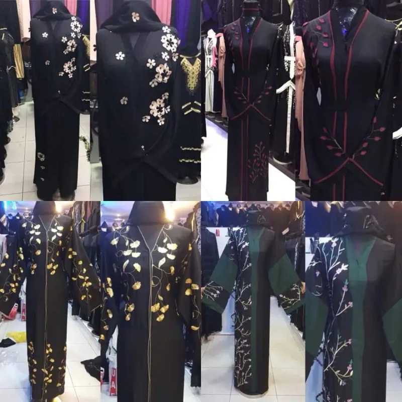 Picture of Radhe Designer Black Georgette Kaftan Dress for Women - F3094