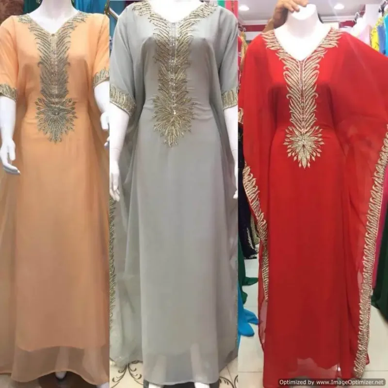 Picture of Radhe Designer Multicolor Georgette Kaftan Dress for Women - F3101