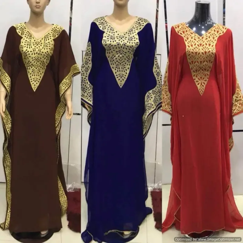Picture of Radhe Designer Pink Cotton Kaftan Dress for Women - F3110