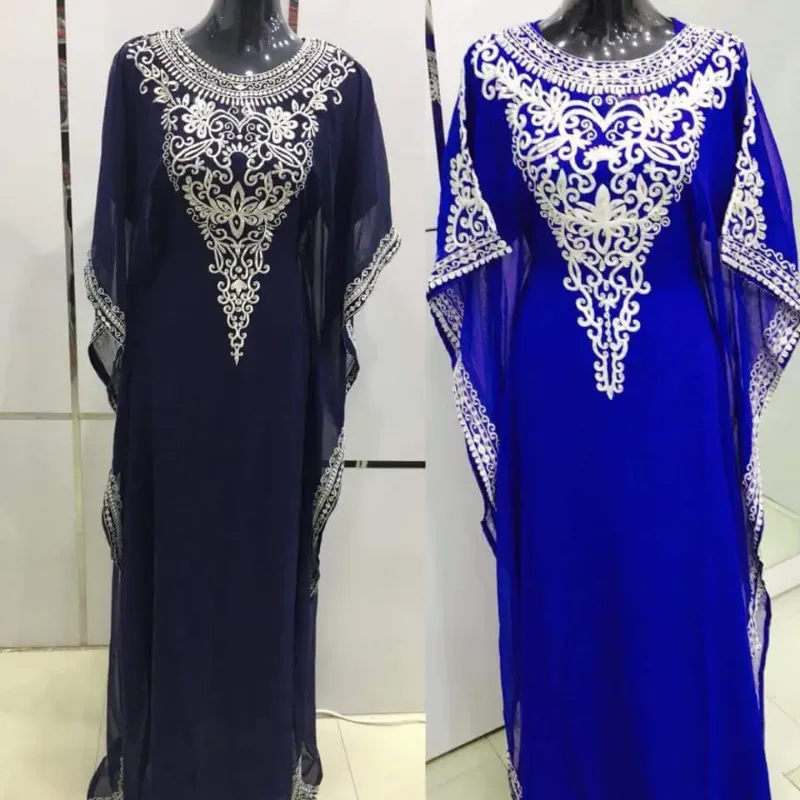 Picture of Radhe Designer Multicolor Georgette Kaftan Dress for Women - F3107