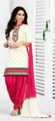 Picture of ethnic indian designer cotton salwar kameez dress size 