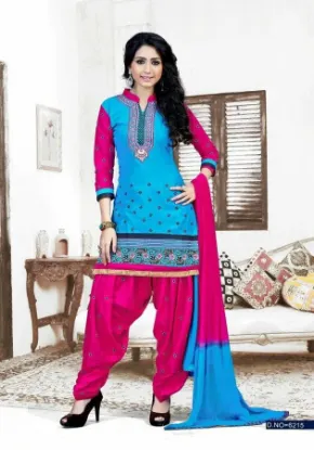 Picture of ethnic indian designer un-stitched salwar kameez materi