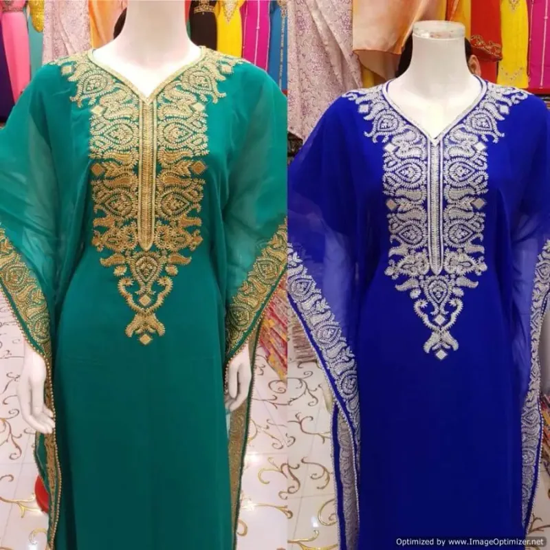 Picture of Radhe Designer Multicolor Georgette Kaftan Dress for Women - F3124