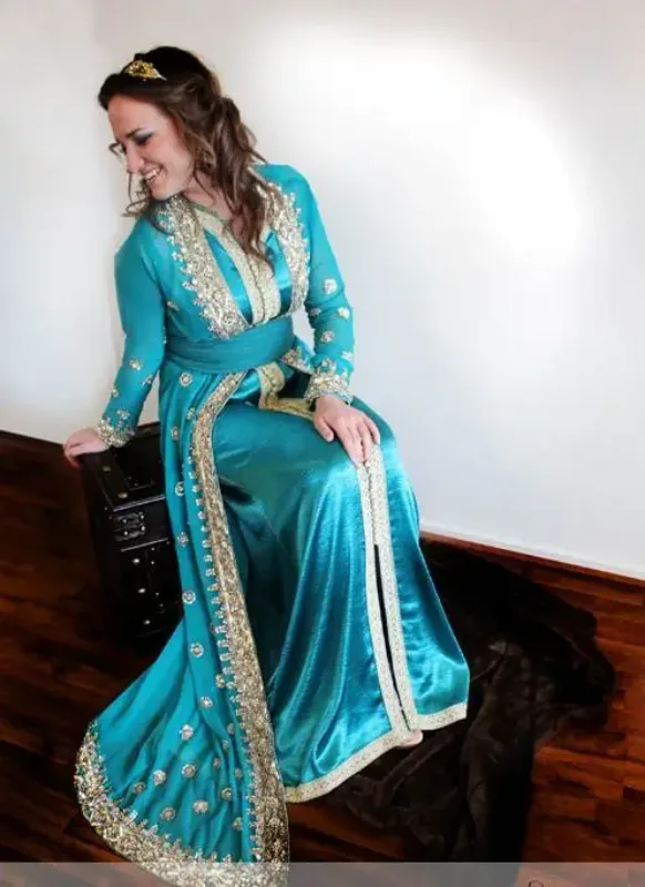 Picture of Multicolor Georgette Jilbab Dress with Bridal Party Wear for Women Modern Style