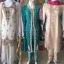Picture of Orange Georgette Jilbab Dress with Bridal Wedding for Women