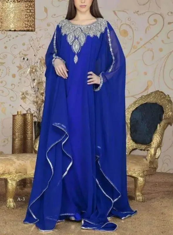 Picture of White Georgette Jilbab Dress with Bridal Party Wear for Women Modern Style