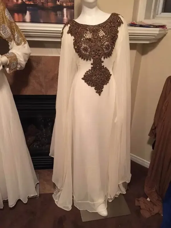 Picture of Black Georgette Jilbab Dress with Bridal Party Wear for Women Evening Style