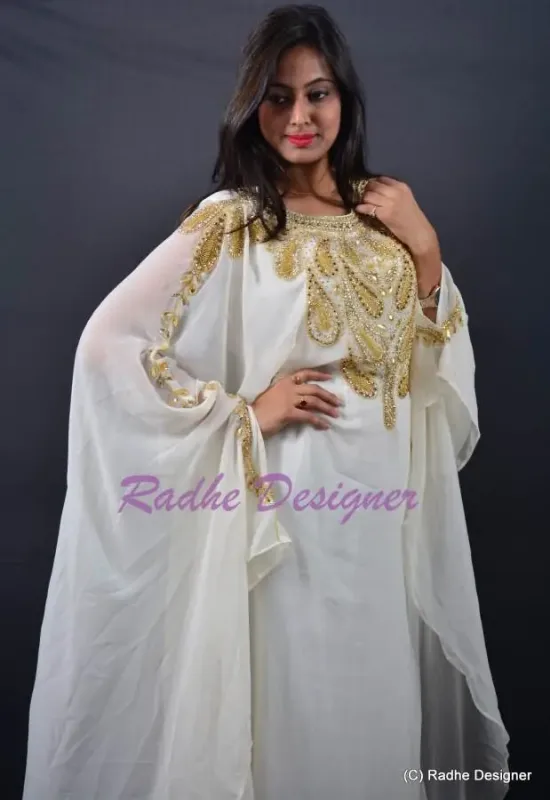Picture of Radhe Designer Multicolor Georgette Kaftan Dress for Women - Y1217