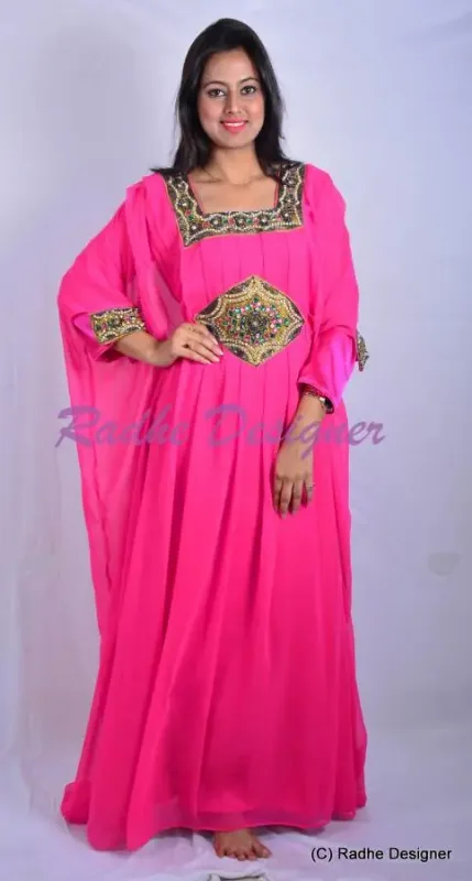 Picture of Purple Georgette Thobe Dress with Bridal Wedding for Women