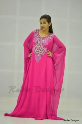 Picture of bridal exclusive georgette kaftan mix embroidery dubai 