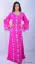 Picture of Multicolor Georgette Jilbab Dress with Embroidered Bridal for Women