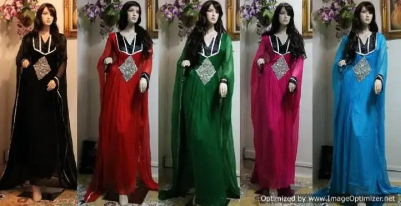Picture of Radhe Designer Black Georgette Kaftan Dress for Women - F10185