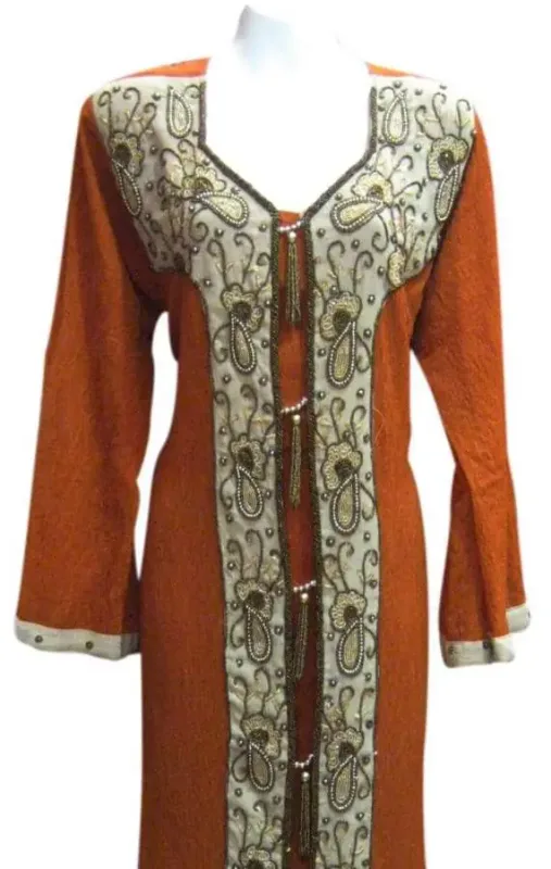 Picture of Radhe Designer Blue Georgette Kaftan Dress for Women - F3563