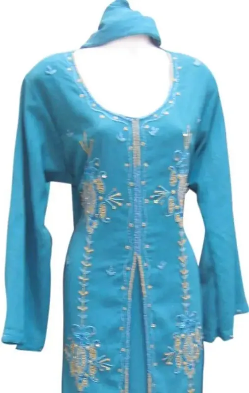 Picture of Radhe Designer Multicolor Georgette Kaftan Dress for Women - F3561