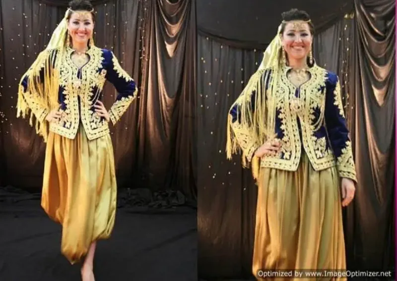 Picture of Radhe Designer Yellow Georgette Kaftan Dress for Women - F8964