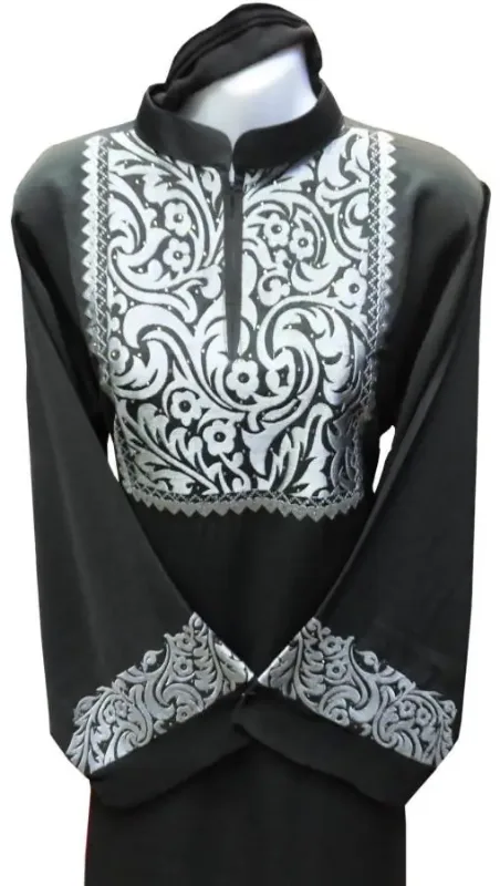 Picture of Radhe Designer White Georgette Kaftan Dress for Women - F3589