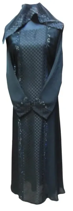 Picture of Radhe Designer Black Georgette Kaftan Dress for Women - F3587