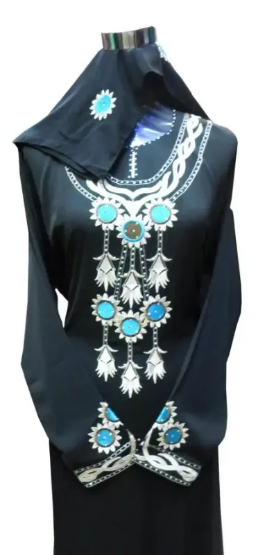 Picture of Radhe Designer White Georgette Kaftan Dress for Women - F3584
