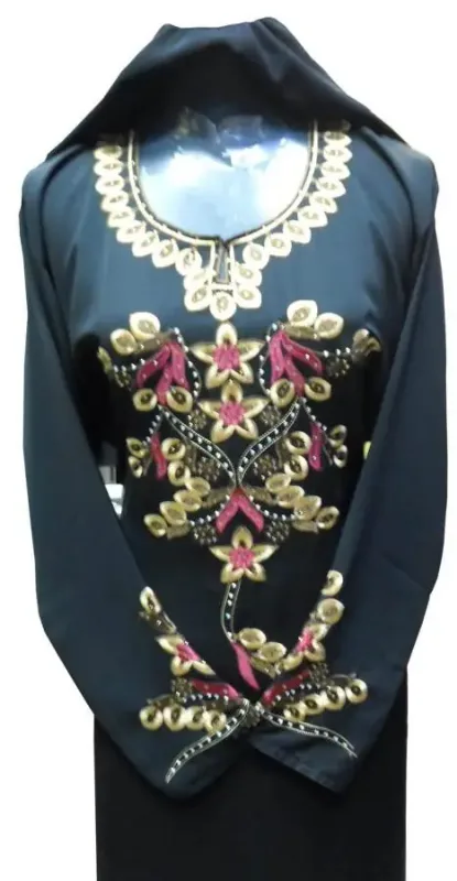 Picture of Radhe Designer Black Georgette Kaftan Dress for Women - F3585
