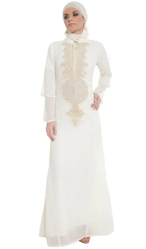 Picture of Radhe Designer Yellow Georgette Kaftan Dress for Women - F8981