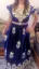 Picture of Blue Georgette Jilbab Dress with Bridesmaid Party Wear for Women Elegant Style