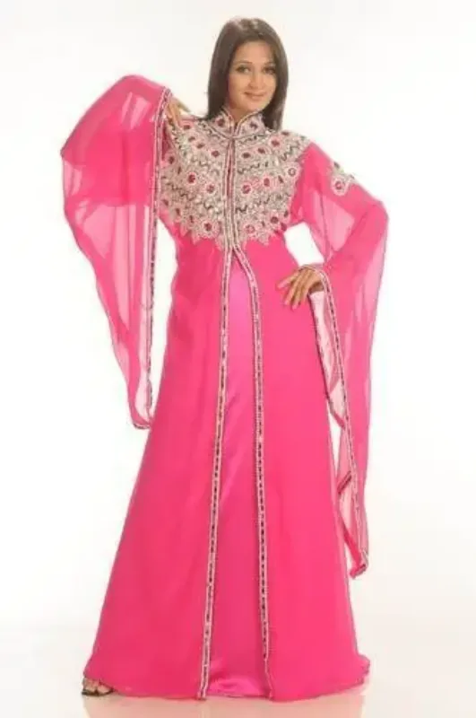 Picture of Radhe Designer Multicolor Georgette Kaftan Dress for Women - F9004