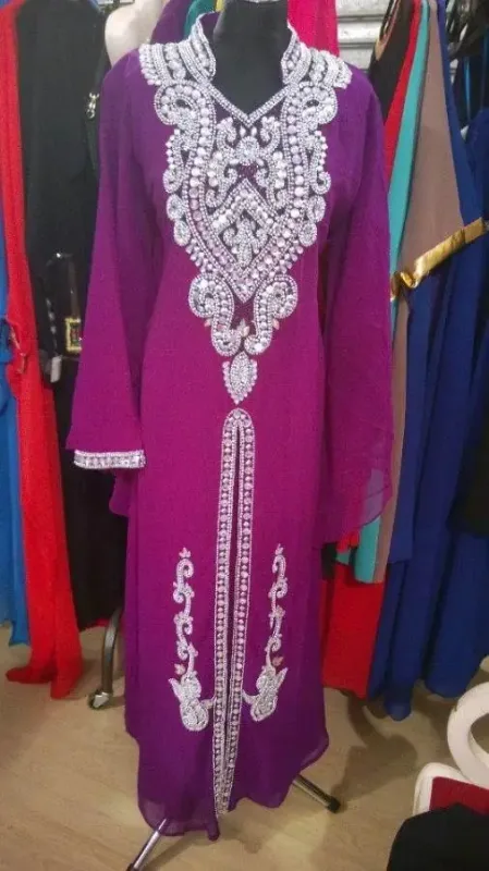 Picture of Radhe Designer Pink Cotton Kaftan Dress for Women - F9002