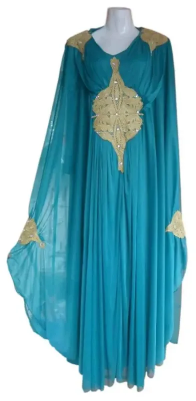 Picture of Radhe Designer Black Georgette Kaftan Dress for Women - F3609
