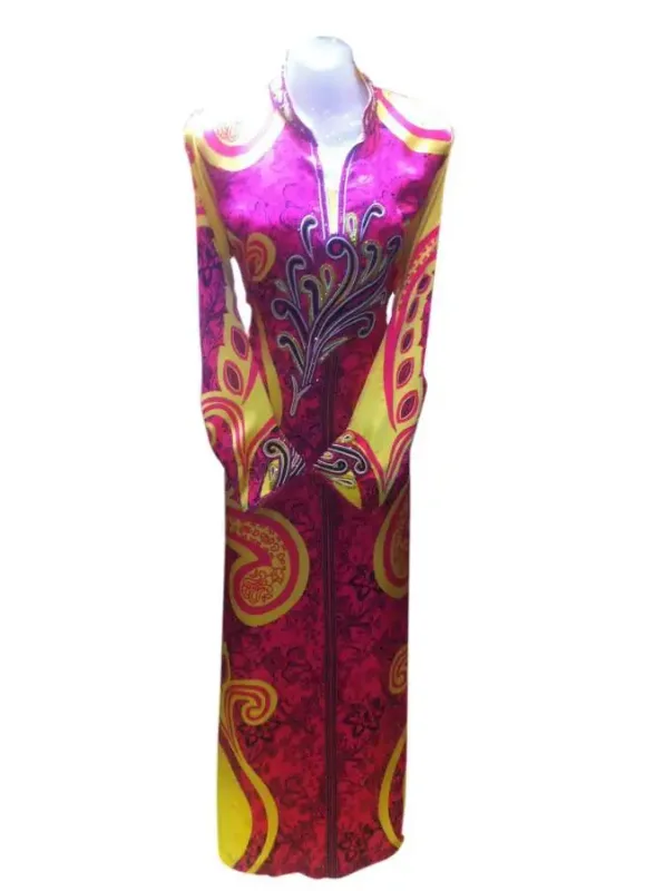 Picture of Radhe Designer Black Georgette Kaftan Dress for Women - F3620