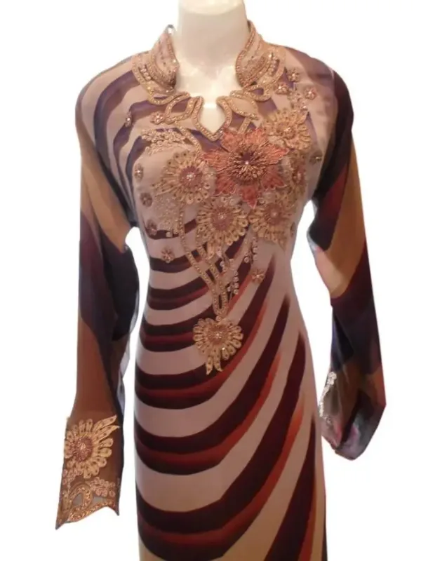 Picture of Radhe Designer Black Georgette Kaftan Dress for Women - F3624