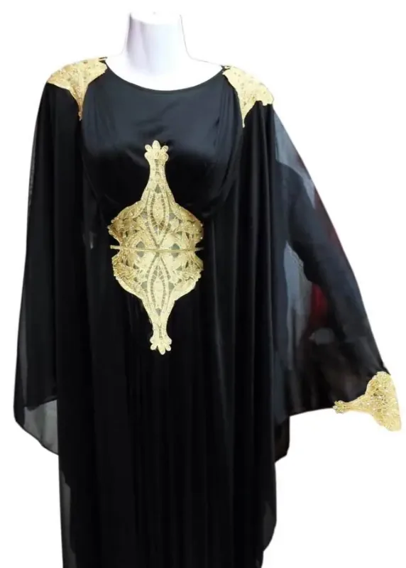 Picture of Radhe Designer White Georgette Kaftan Dress for Women - F3640