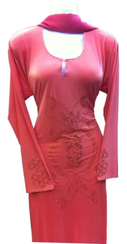 Picture of Radhe Designer Purple Georgette Kaftan Dress for Women - F3679