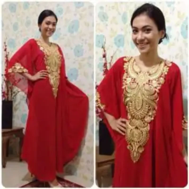Picture of Radhe Designer Multicolor Georgette Kaftan Dress for Women - F9076
