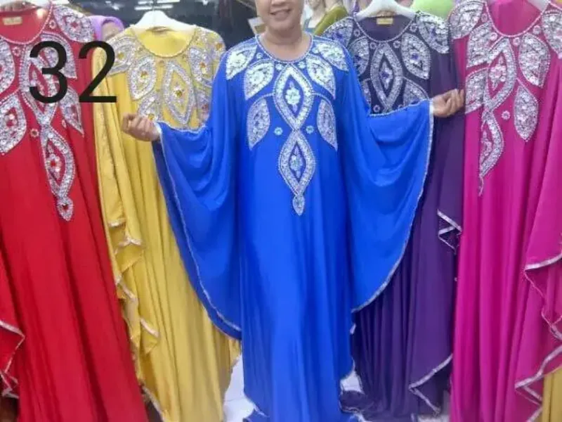 Picture of Radhe Designer Blue Georgette Kaftan Dress for Women - F9081