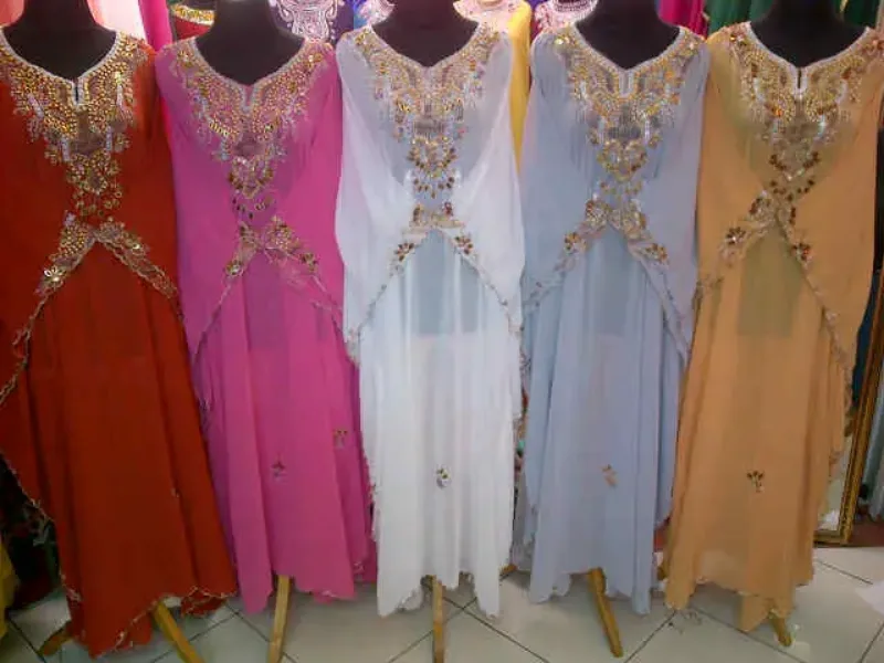 Picture of Radhe Designer Multicolor Georgette Kaftan Dress for Women - F9084