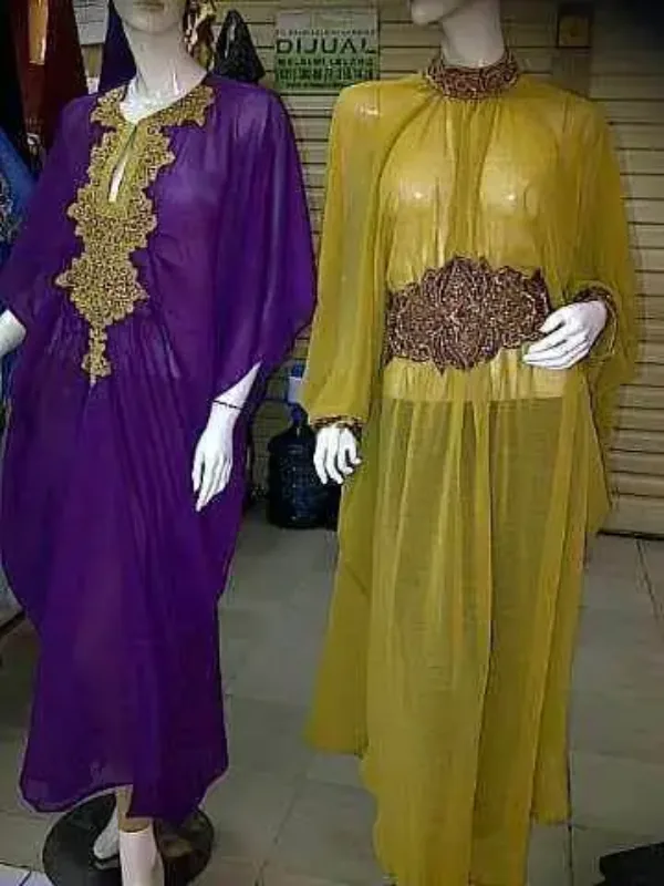 Picture of Radhe Designer Multicolor Georgette Kaftan Dress for Women - F9096
