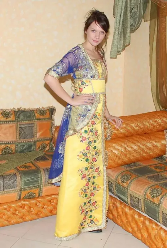 Picture of Radhe Designer Multicolor Georgette Kaftan Dress for Women - F9112