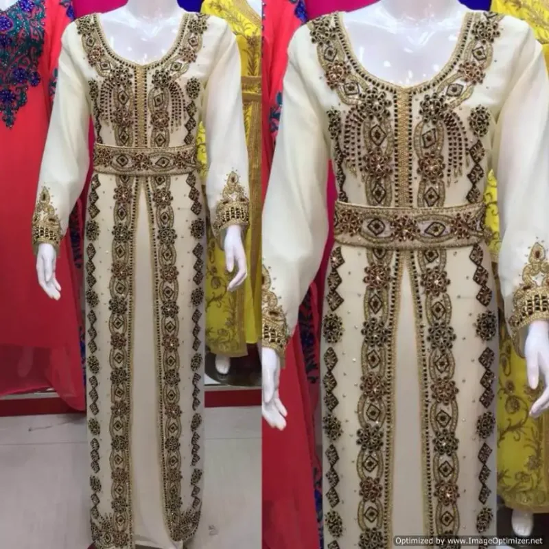 Picture of Radhe Designer Black Georgette Kaftan Dress for Women - F3162