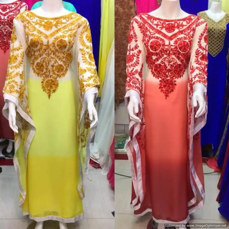 Picture of Radhe Designer Multicolor Georgette Kaftan Dress for Women - F3158