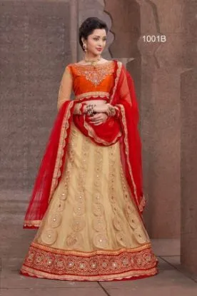 Picture of latest collection arrival lehenga choli embroidered des