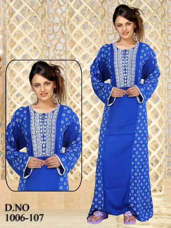 Picture of Radhe Designer Black Georgette Kaftan Dress for Women - F3468
