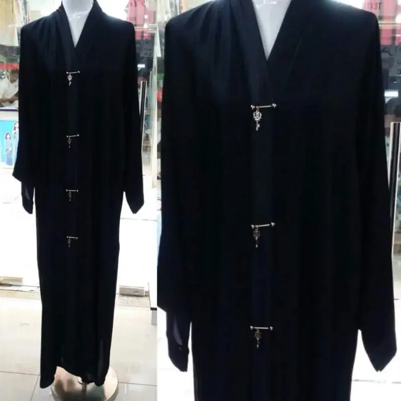 Picture of Radhe Designer Black Georgette Kaftan Dress for Women - F3179