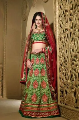 Picture of wedding wear lehenga designer indian latest saree bolly