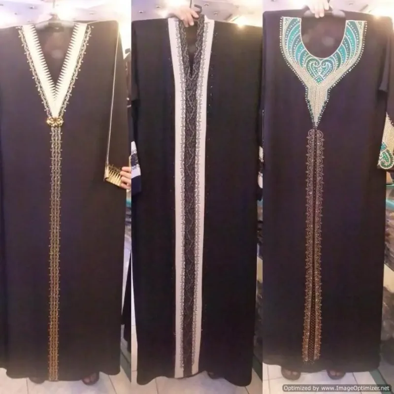 Picture of Radhe Designer Black Georgette Kaftan Dress for Women - F3207
