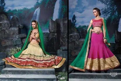 Picture of multi color bridal lehenga bollywood indian pakistani c
