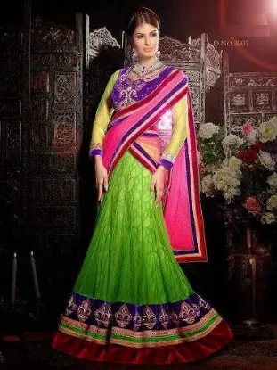 Picture of designer partywear bollywood choli lehenga indian weddi