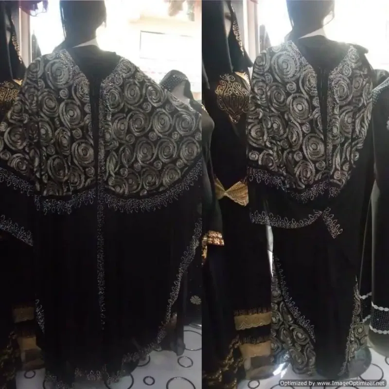 Picture of Radhe Designer Black Georgette Kaftan Dress for Women - F3213